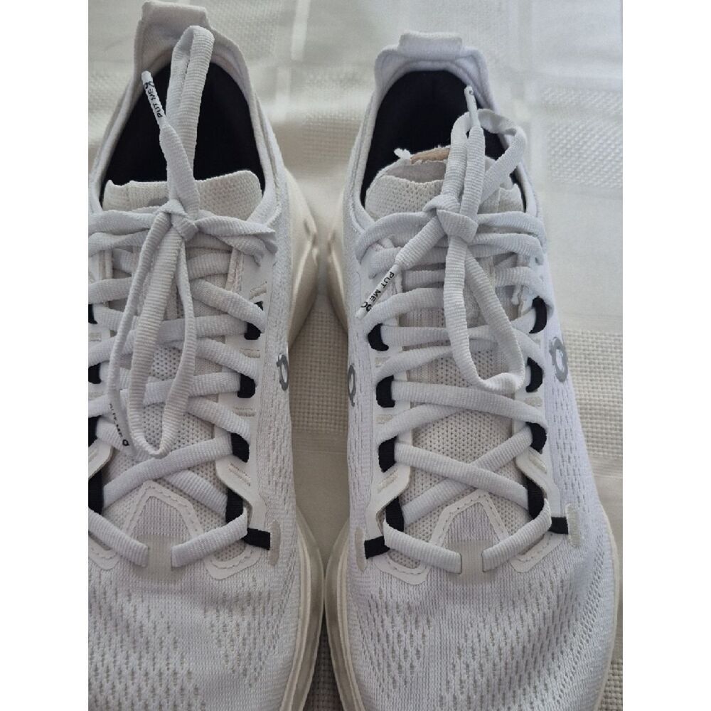 On Running White and Black Cloud Surfer Max Women's Performance Sneakers - Picture 13 of 16